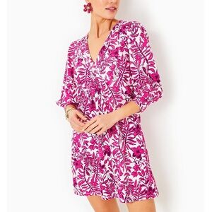 LILLY PULITZER 
Cass Dress Elderflower Blossom Lil Escape Plan